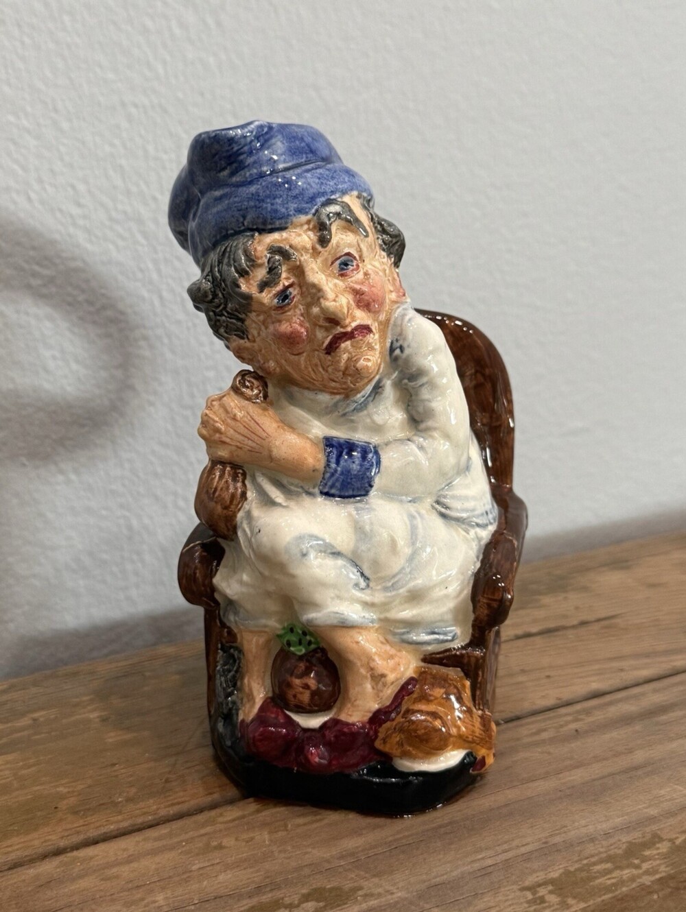 Vintage Burleigh Ware Scrooge Toby Jug Mug E. T. Bailey Burgess Leigh England
